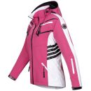 Arctic Seven Damen Softshell Jacken O-185 - Rosa-Weiss