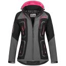 Arctic Seven Damen Funktions Softshelljacke O-181 - Dunkelgrau-Schwarz-Gr.XS