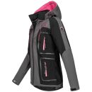 Arctic Seven Damen Funktions Softshelljacke O-181 - Dunkelgrau-Schwarz-Gr.S