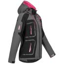 Arctic Seven Damen Funktions Softshelljacke O-181 - Dunkelgrau-Schwarz-Gr.4XL