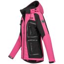 Arctic Seven Damen Funktions Softshelljacke O-181 - Rosa-Schwarz-Gr.XS