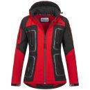 Arctic Seven Damen Funktions Softshelljacke O-181 - Rot-Schwarz-Gr.S