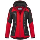 Arctic Seven Damen Funktions Softshelljacke O-181 - Rot-Schwarz-Gr.M