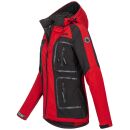 Arctic Seven Damen Funktions Softshelljacke O-181 - Rot-Schwarz-Gr.M