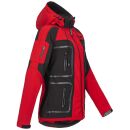 Arctic Seven Damen Funktions Softshelljacke O-181 - Rot-Schwarz-Gr.M