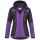 Arctic Seven Damen Funktions Softshelljacke O-181 - Lila-Schwarz-Gr.XS
