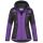 Arctic Seven Damen Funktions Softshelljacke O-181 - Lila-Schwarz-Gr.XS