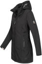 Alessandro Salvarini Damen Softshelljacke Wasserabweisend O-131 - Schwarz-Gr.XL