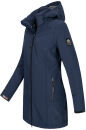 Alessandro Salvarini Damen Softshelljacke Wasserabweisend O-131 - Navy-Gr.2XL