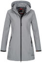 Alessandro Salvarini Damen Softshelljacke Wasserabweisend O-131 - Hellgrau-Gr.L