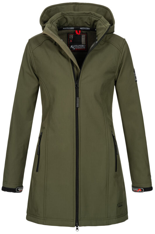 A. Salvarini Damen Softshell Jacke O131 Dunkelgrün Größe XS - Gr. 34