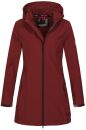 Alessandro Salvarini Damen Softshelljacke Wasserabweisend O-131 - Bordeaux-Gr.XS