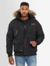 Arctic Seven Herren Winterjacke Fellkragen O288 - Schwarz