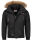 Arctic Seven Herren Winterjacke Fellkragen O288 - Schwarz-Gr.S