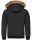 Arctic Seven Herren Winterjacke Fellkragen O288 - Schwarz-Gr.XL