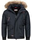 Arctic Seven Herren Winterjacke Fellkragen O288 - Navy