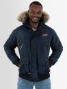 Arctic Seven Herren Winterjacke Fellkragen O288 - Navy