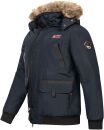 Arctic Seven Herren Winterjacke Fellkragen O288 - Navy
