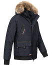 Arctic Seven Herren Winterjacke Fellkragen O288 - Navy