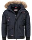 Arctic Seven Herren Winterjacke Fellkragen O288 - Navy-Gr.XL