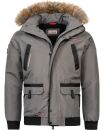 Arctic Seven Herren Winterjacke Fellkragen O288 - Grau-Gr.M