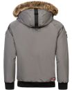 Arctic Seven Herren Winterjacke Fellkragen O288 - Grau-Gr.M