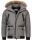 Arctic Seven Herren Winterjacke Fellkragen O288 - Grau-Gr.L