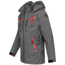 Arctic Seven Herren Softshell Jacke Funktionsjacke O-088 - Dunkelgrau-Gr.M