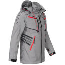 Arctic Seven Herren Softshell Jacke Funktionsjacke O-088 - Hellgrau-Gr.XL