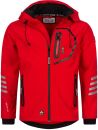 Arctic Seven Herren Softshell Jacke O-301 - Rot-Schwarz