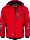 Arctic Seven Herren Softshell Jacke O-301 - Rot-Schwarz