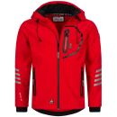 Arctic Seven Herren Softshell Jacke O-301 - Rot-Schwarz-Gr.L