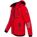 Arctic Seven Herren Softshell Jacke O-301 - Rot-Schwarz-Gr.L