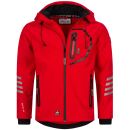 Arctic Seven Herren Softshell Jacke O-301 - Rot-Schwarz-Gr.XL