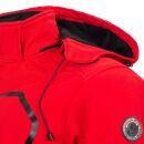 Arctic Seven Herren Softshell Jacke O-301 - Rot-Schwarz-Gr.XL