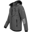 Arctic Seven Herren Softshell Jacke O-301 - Grau-Schwarz-Gr.L