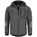 Arctic Seven Herren Softshell Jacke O-301 - Grau-Schwarz-Gr.XL