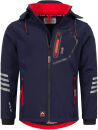 Arctic Seven Herren Softshell Jacke O-301 - Navy-Rot