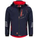 Arctic Seven Herren Softshell Jacke O-301 - Navy-Rot-Gr.S