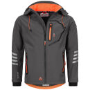 Arctic Seven Herren Softshell Jacke O-301 - Grau-Orange-Gr.S
