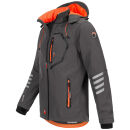 Arctic Seven Herren Softshell Jacke O-301 - Grau-Orange-Gr.M