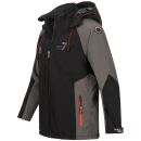 Arctic Seven Herren Softshell Jacke O-300 - Schwarz-DGrau-Gr.L