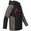 Arctic Seven Herren Softshell Jacke O-300 - Schwarz-DGrau-Gr.L