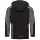 Arctic Seven Herren Softshell Jacke O-300 - Schwarz-DGrau-Gr.L