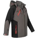 Arctic Seven Herren Softshell Jacke O-300 - DGrau-Schwarz-Gr.L