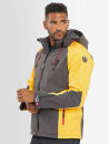 Arctic Seven Herren Softshell Jacke O-300 - Dunkelgrau-Gelb