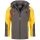 Arctic Seven Herren Softshell Jacke O-300 - Dunkelgrau-Gelb-Gr.S
