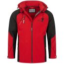 Arctic Seven Herren Softshell Jacke O-300 - Rot-Schwarz