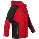 Arctic Seven Herren Softshell Jacke O-300 - Rot-Schwarz-Gr.S