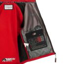 Arctic Seven Herren Softshell Jacke O-300 - Rot-Schwarz-Gr.S